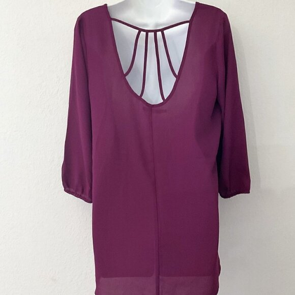 MAURICES BURGUNDY TOP NEW - Picture 2 of 9